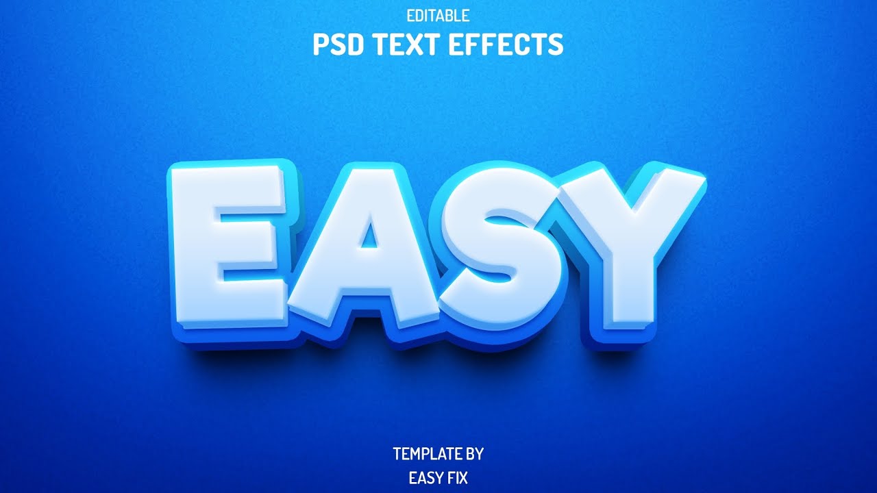 FREE 3D TEXT EFFECT TEMPLATE Check description for file password