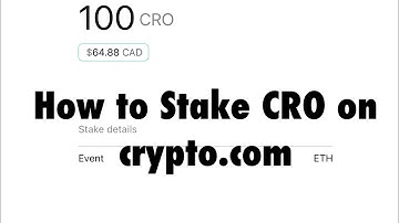 How to Stake CRO on crypto.com | i staked 100 CRO on crypto.com today