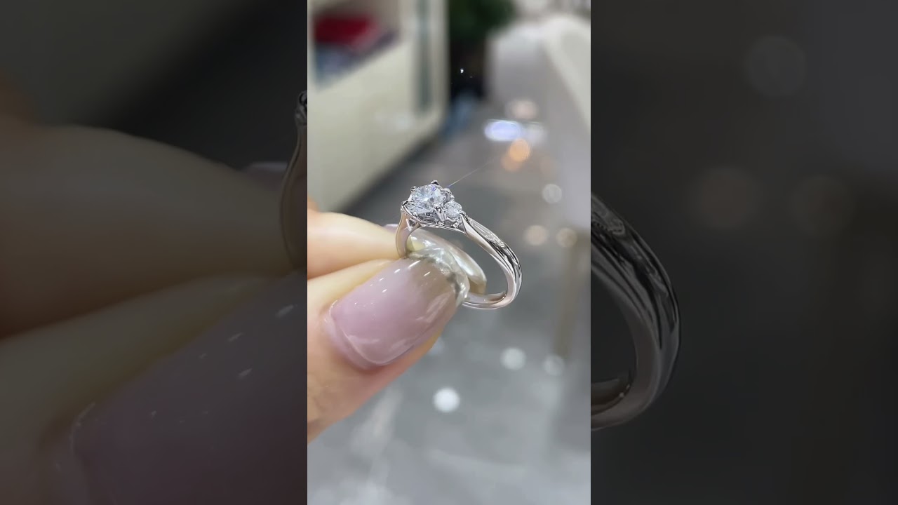 ✨Pt950鉑金六爪鑽戒 縮圖