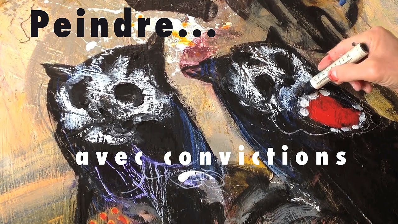 | PEINDRE | avec conviction, Olivier Cardin, artiste peintre, barbouilleur de couleurs et de mots.