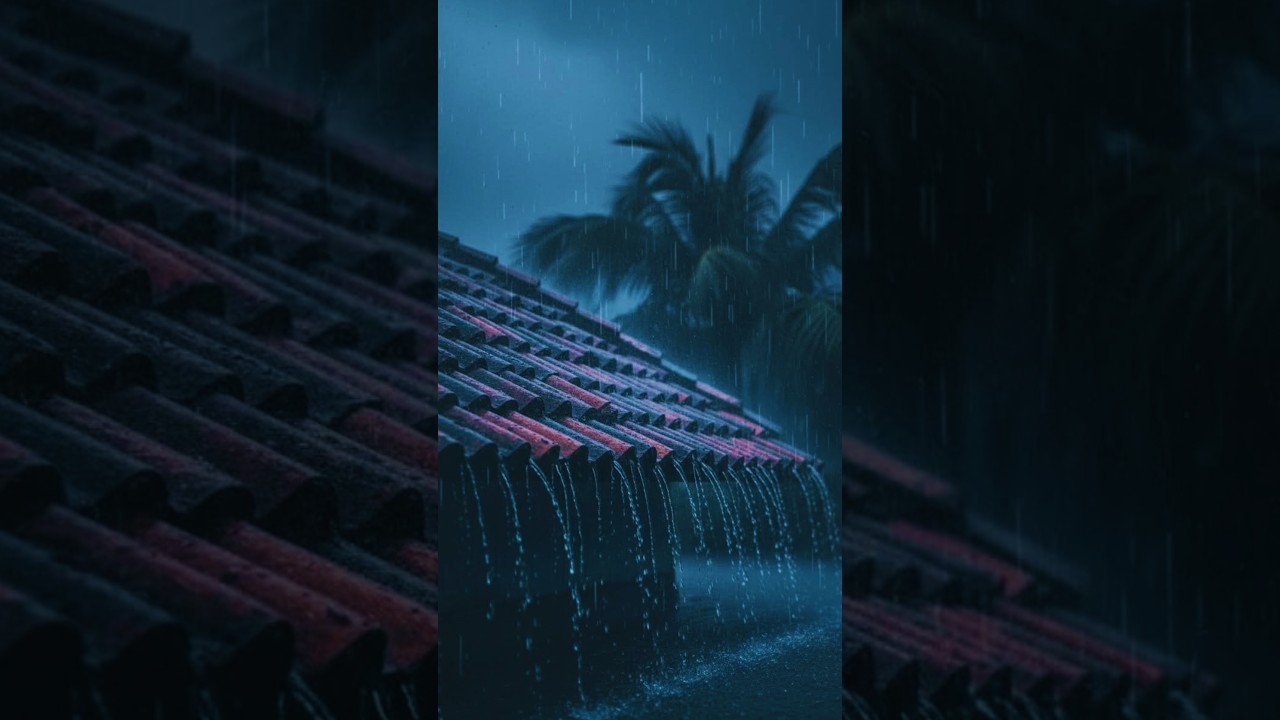 Heavy Rain in the Deep Night with Gentle Thunder for Deep Relaxation