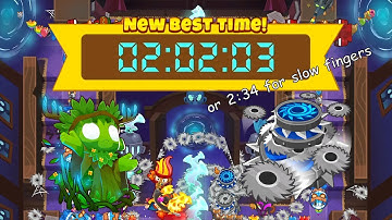 BTD6 Race Tutorial "Small House Residence" in 2:02 (Bonus: No Hotkeys 2:34)