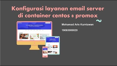 Konfigurasi layanan email server di container centos 8 Proxmox