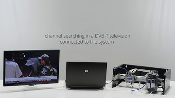 Hotel TV system based on conversion of DVB-S/S2 signals to DVB-T standard