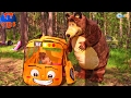 Маша и Медведь Поездка на природу в лес Мишка принес подарки для девочек Видео для детей
