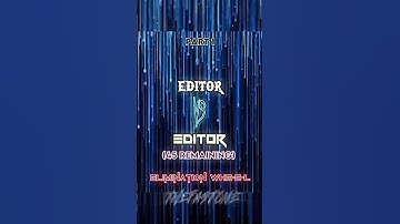 WIS Editor tournament |Part 1 (400 subs special)