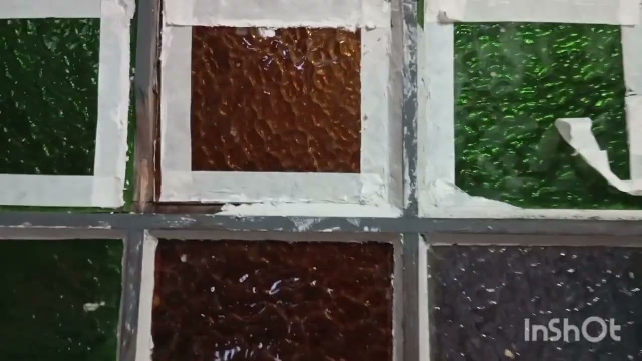 Massa de vidro com cal  