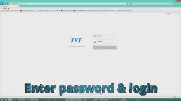 TVT DVR/NVR Login via Local Network