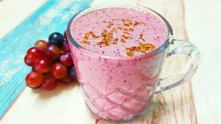 Oats Grape Smoothie Recipe for Weight Loss | Healthy Smoothie Recipe for Weight Loss with Grapes