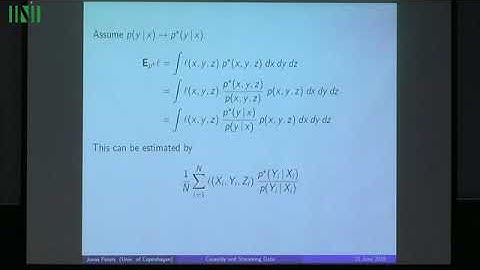 Dr. Jonas Peters | Causality and Streaming Data