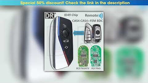 Hands-on DR Modified CAS4+ FEM ID49 PCF7945 PCF7953 Chip 315/433/434/868MHz Peroximity Car Remote K