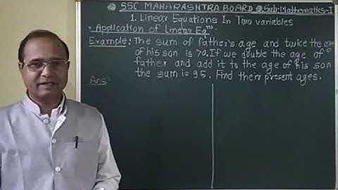 1.5 Application of linear equations Class 10