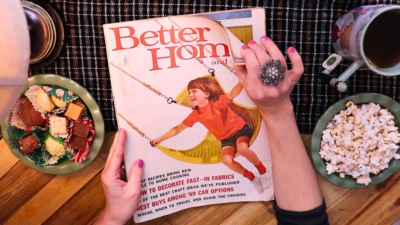 ASMR Magazine Sounds Flip Through Vintage 1968 Magazine Page Turning Paper Sounds Very Calm ASMR