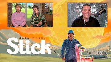Owen Wilson and Peter Dager on learning golf for "Stick"