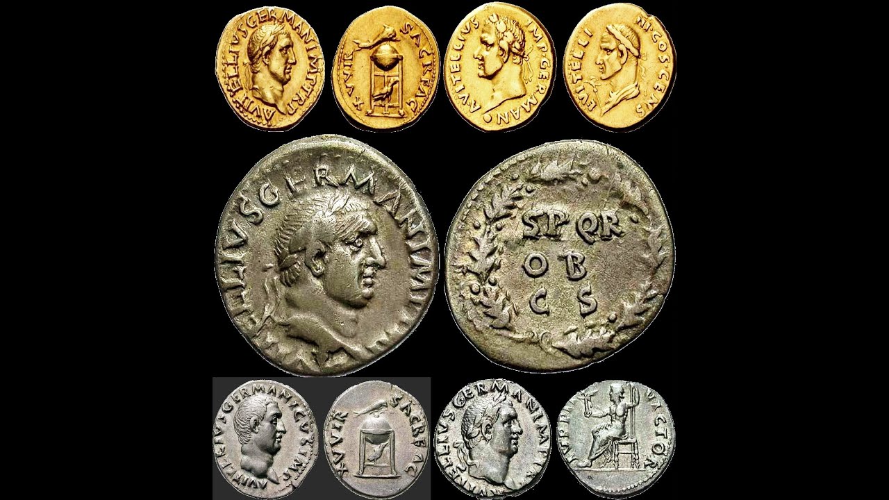 ✅ Авл Вителлий, Монеты Древнего Рима, Часть 3, 🔝 Aulus Vitellius, Coins of Ancient Rome, Part 3 🏺
