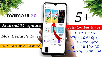 Realme UI 2.0  5+Hidden & Useful Features| Realme ui 2.0 update Hidden feature for Realme X XT X2 X7