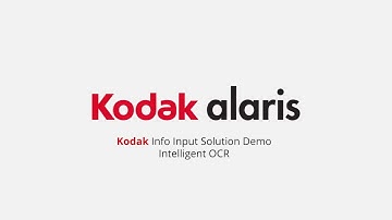 KODAK Info Input Solution Demo: Intelligent OCR