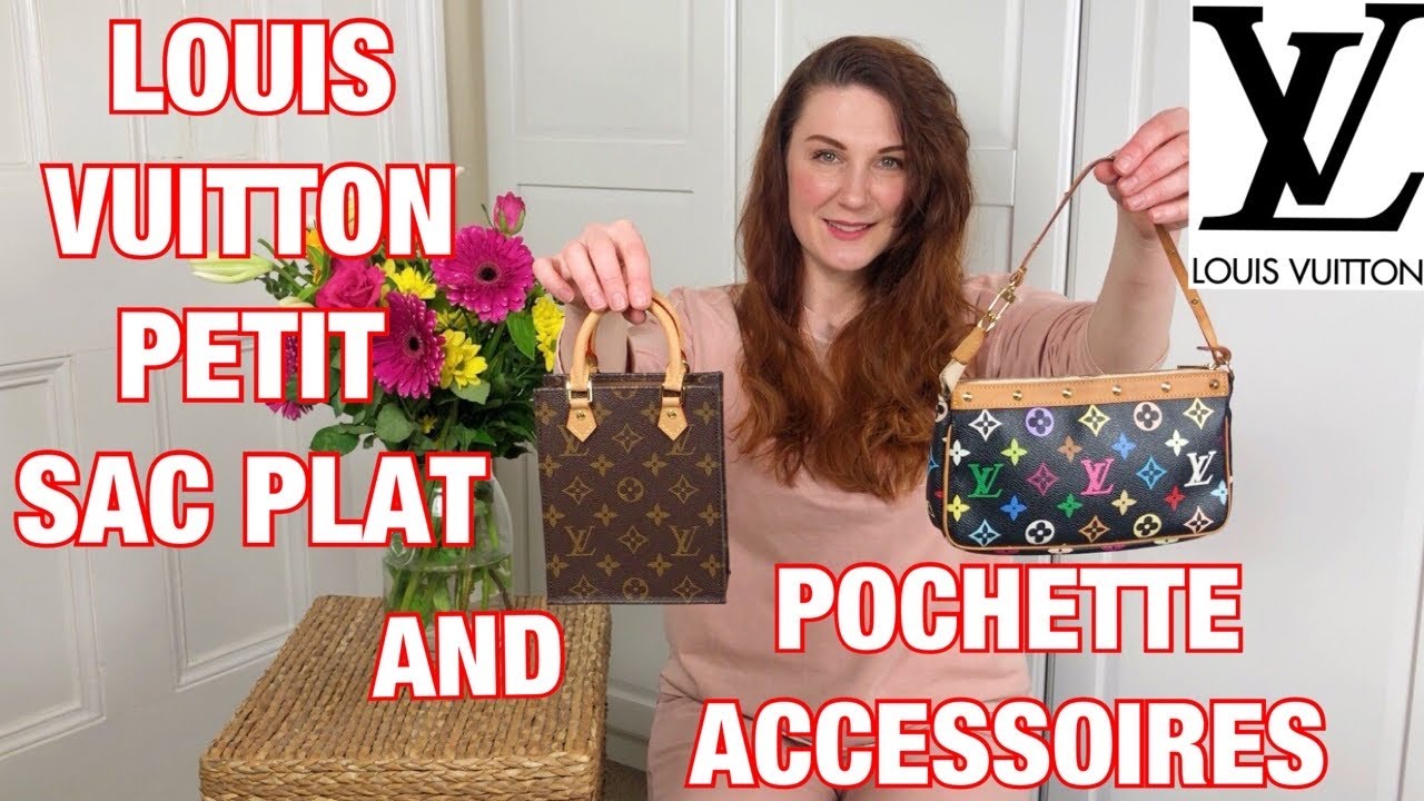 LOUIS VUITTON Bag Comparison: Pochette Accessoires VS Petit Sac Plat 