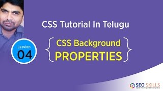 CSS tutorial in Telugu- Background Properties - Colour-image-position-Attachment