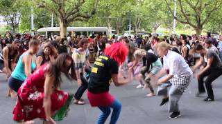 Flashmob Melbourne Djembe 2014