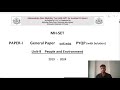 MH-SET (Paper-1) Unit-9 | People and Environment | PYQs &amp; Concepts Explained