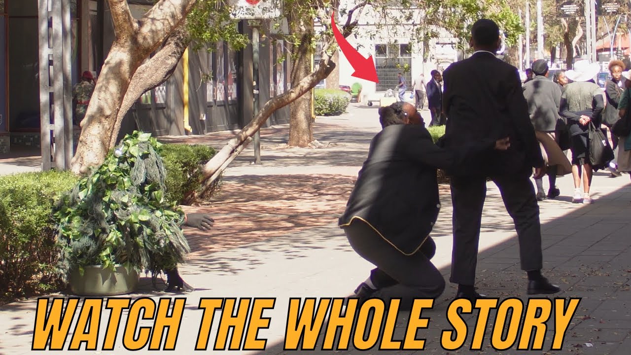 SHE Actually Thought IT WAS A TREE! Bushman Prank! Scaring People!