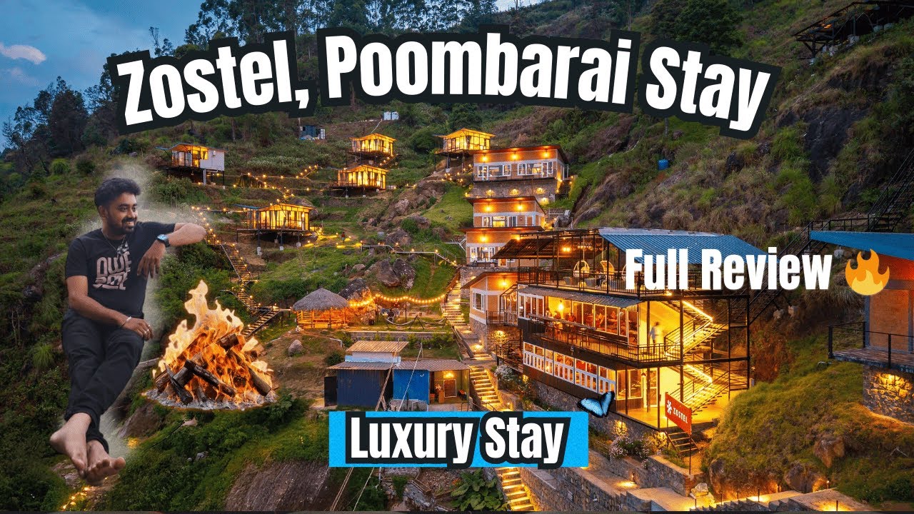 Zostel Poombarai Full Review | Stunning Hill Views & Night Lights 🔥