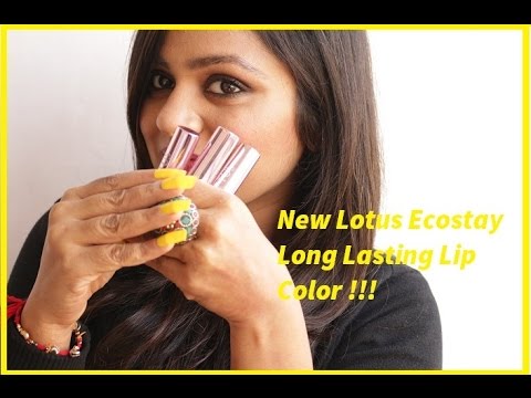 Video: Lotus Herbals PURESTAY Barojošs LipGloss-Rose Bud, Sun Kiss, Vibrant Berry