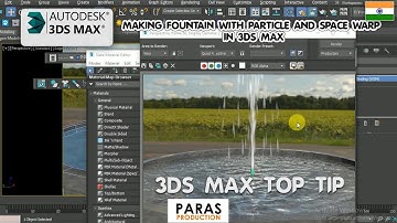Water Simulation | Making Fountain with Particle and Space Warp in 3Ds Max - for Beginners