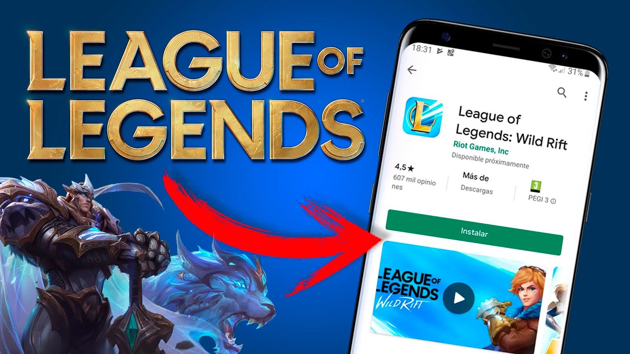 La versión móvil de League of Legends informa los requisitos