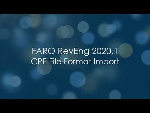 FARO RevEng 2020.1 - CPE File Format - English