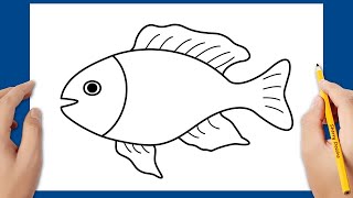 Comment dessiner un poisson étape par étape
