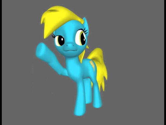 3d pony creator applejack walkcycle on Make a GIF