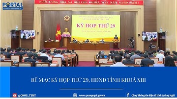 Bế mạc Kỳ họp thứ 29, HĐND tỉnh khoá XIII