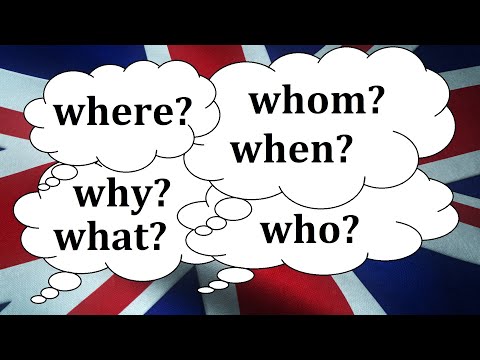 Invata engleza | "W" question words - Cuvinte interogative | Where, whom, why, what, when, who?