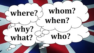 Invata engleza | "W" question words - Cuvinte interogative | Where, whom, why, what, when, who?