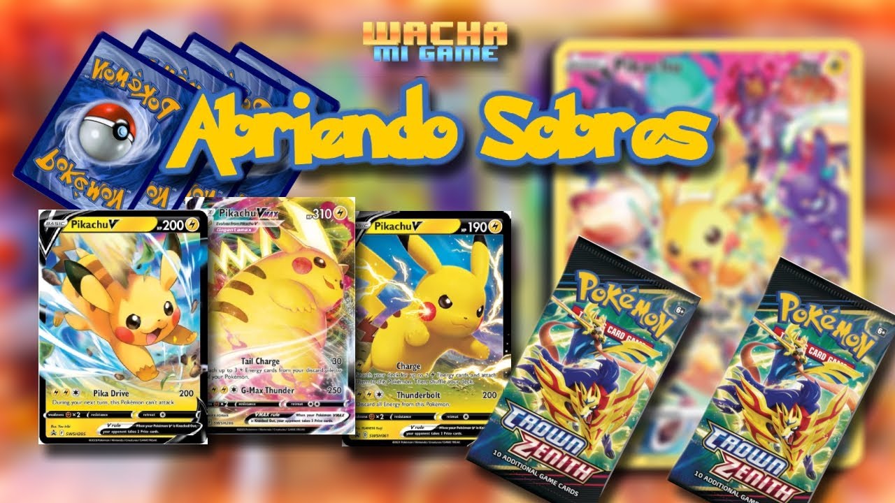 Abriendo sobres de Pokemon TCG Cartas de Pikachu V - YouTube