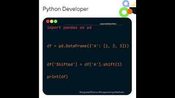 Problem_32: Using shift() to Shift Values in Pandas Data Frame #ai #coding #ml #google