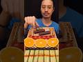 300K views! DUBAI DESSERT CHOCOLATE, Ippei-chan, mandarin oranges, cucumbers | Mukbang ASMR