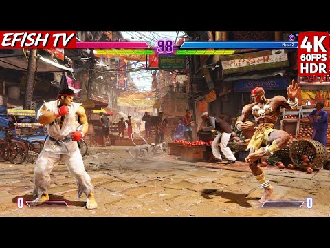 Ryu vs Dhalsim (Hardest AI) - Street Fighter 6