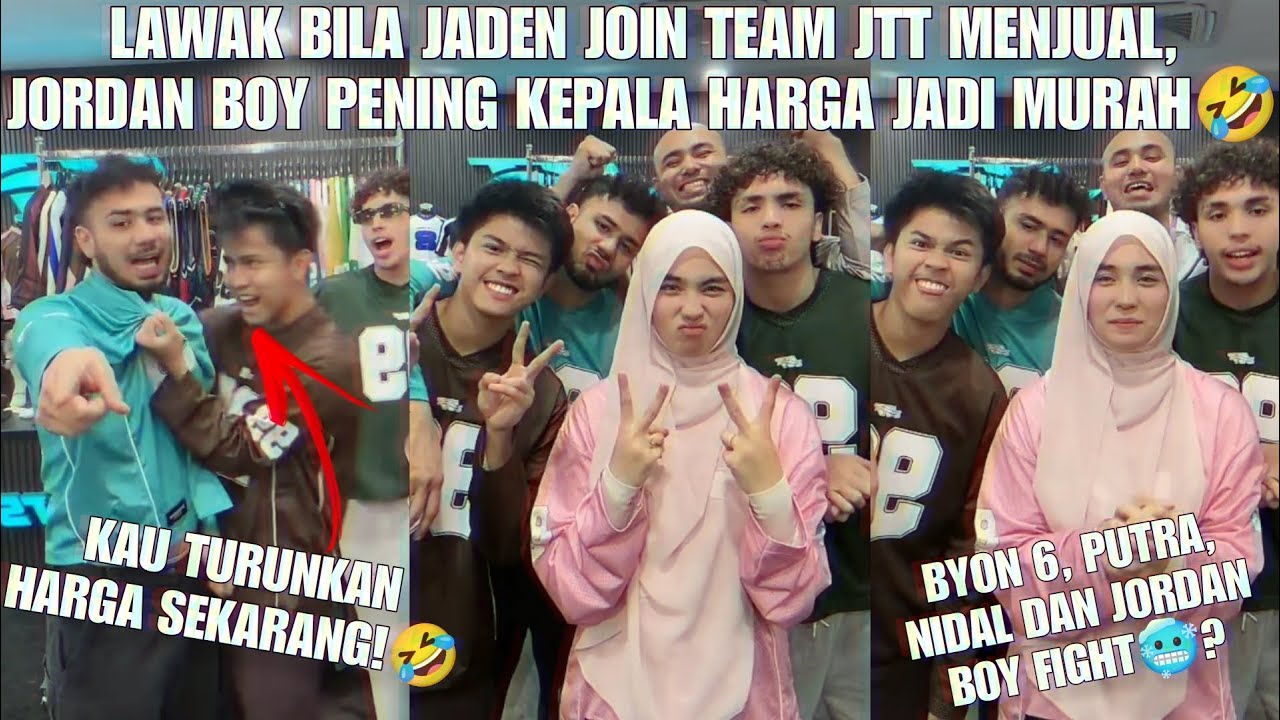 LAWAK BILA JADEN JOIN TEAM JTT MENJUAL, JORDAN BOY PENING KEPALA HARGA JADI MURAH