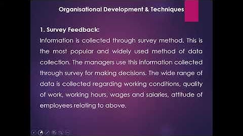 Organisational Development &Techniques- Organisational Behaviour(OB)BBM,LMS,2nd Sem, By-Ranjitha B.R