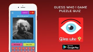 BEST ANDROID APP 2019 - Guess Who Game  - Puzzle Quiz ( trailler ) screenshot 1