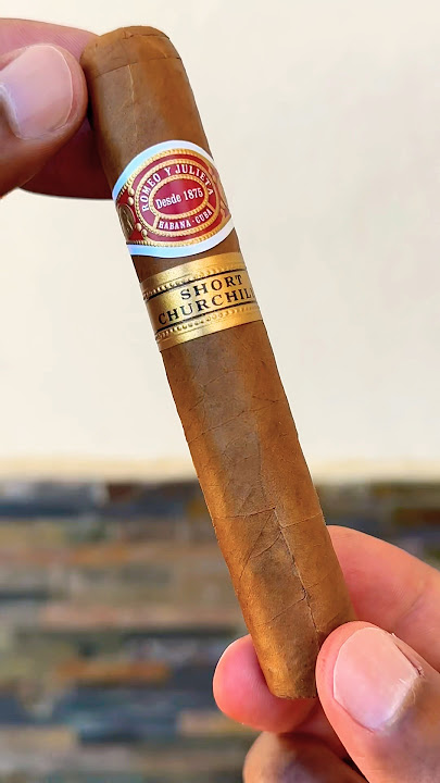 CIGAR ASMR | 🍂💨 Romeo Y Julieta Short Churchill 🔥 #shorts #asmr #cigar #cigarsociety