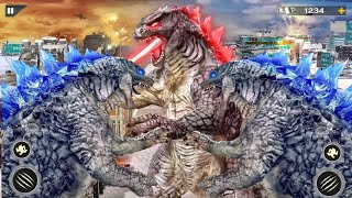 Godzilla Rampage City Attack | Monster Dinosaur Evalution Gameplay And Walkthrough (Part-10) screenshot 5