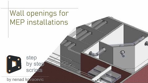 Wall openings for MEP installations