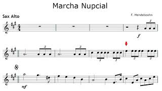 Marcha Nupcial   Partitura Sax Alto1