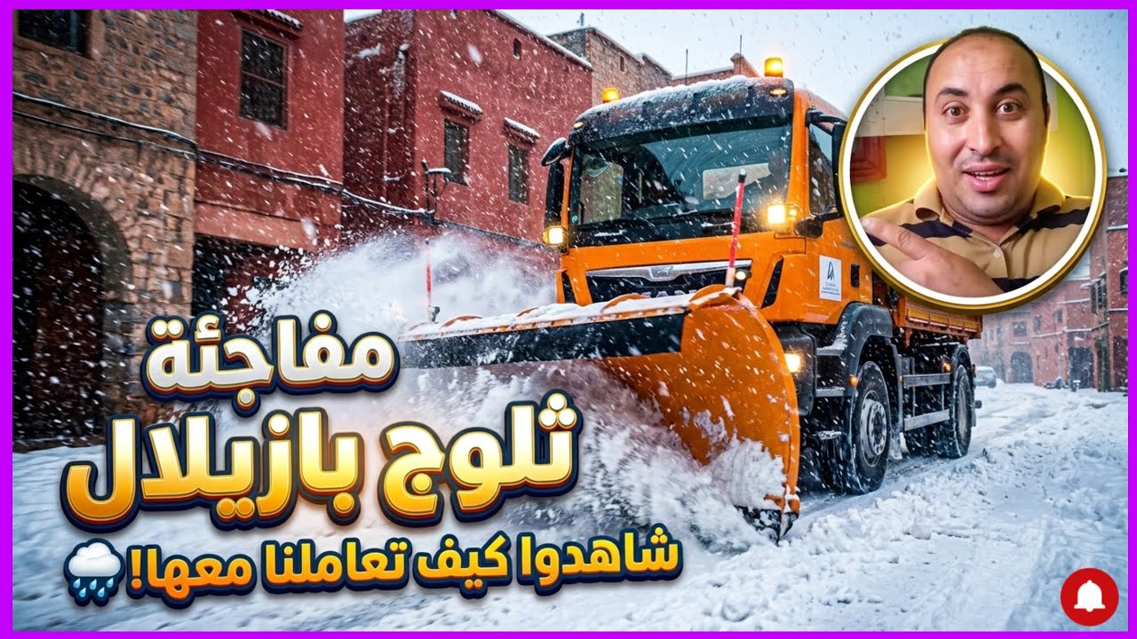 مفاجأة غير متوقعة في أزيلال.. الطبيعة أبهرت الجميع اليوم! 🌨️⚠️. تساقطات ثلجية / Snow in Azilal 🌨️