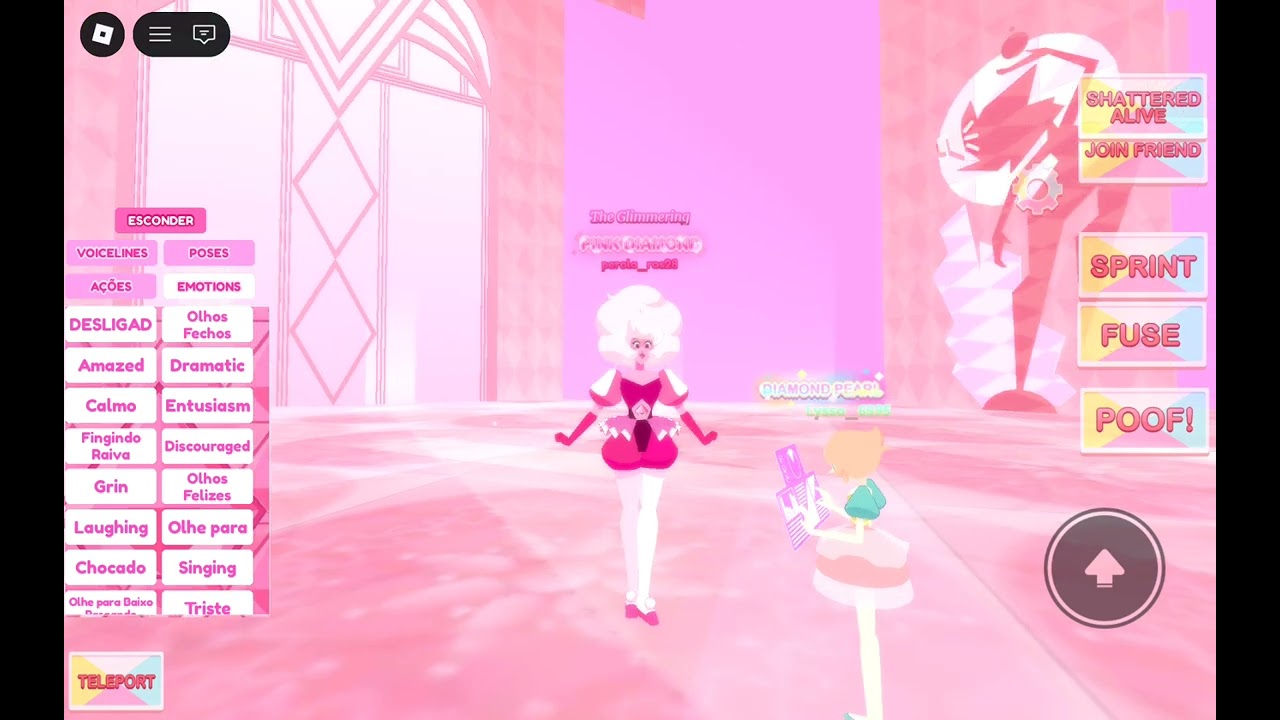 testando a diamante rosa