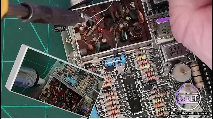 ZX Spectrum Composite Mod with Capacitor - Use your old Speccy on a modern TV.   Video Modification